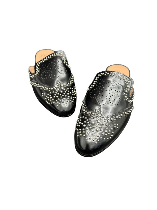 J.Crew Shoes - J.Crew Academy Loafer Studded Mules Women's Black Leather, Size 8.5 WORN ONCE